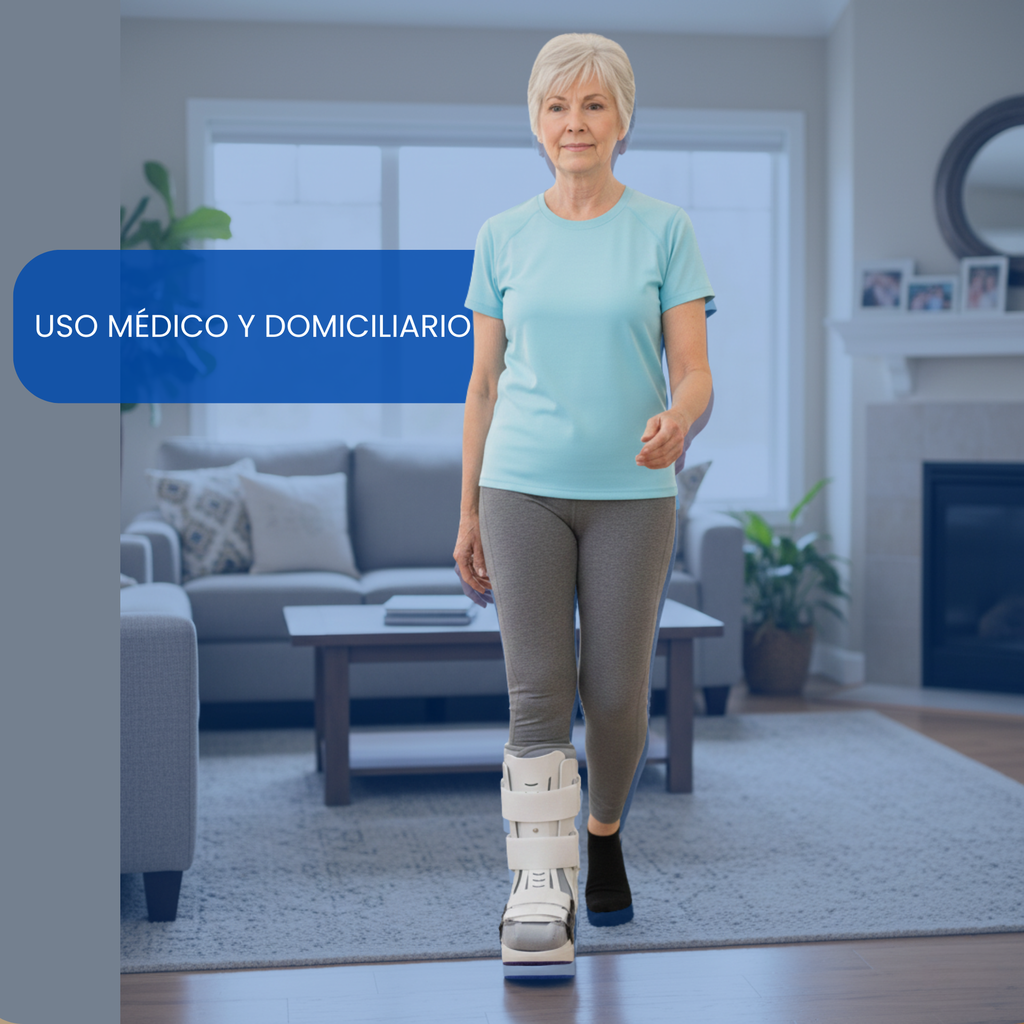 bota ortopédica con plantilla amortiguada