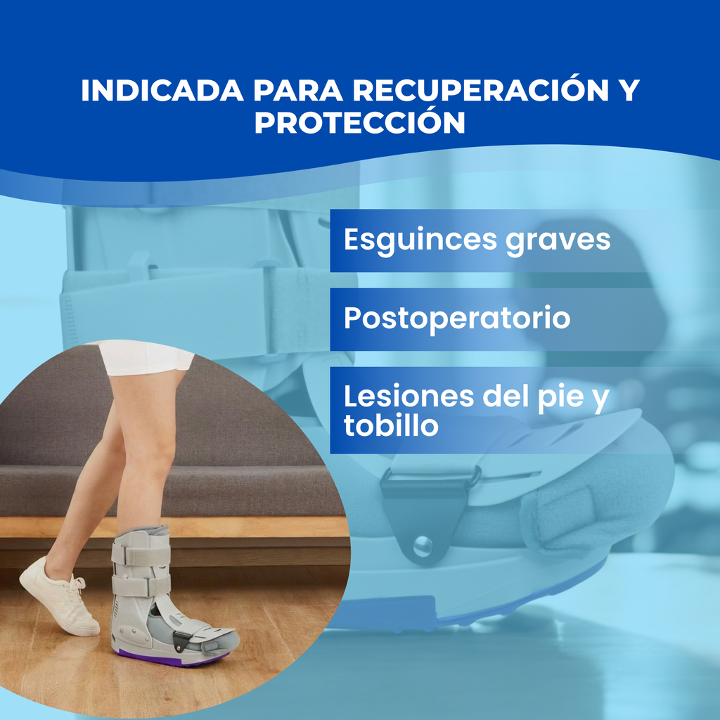 Bota Corta bota para pie fracturado gris