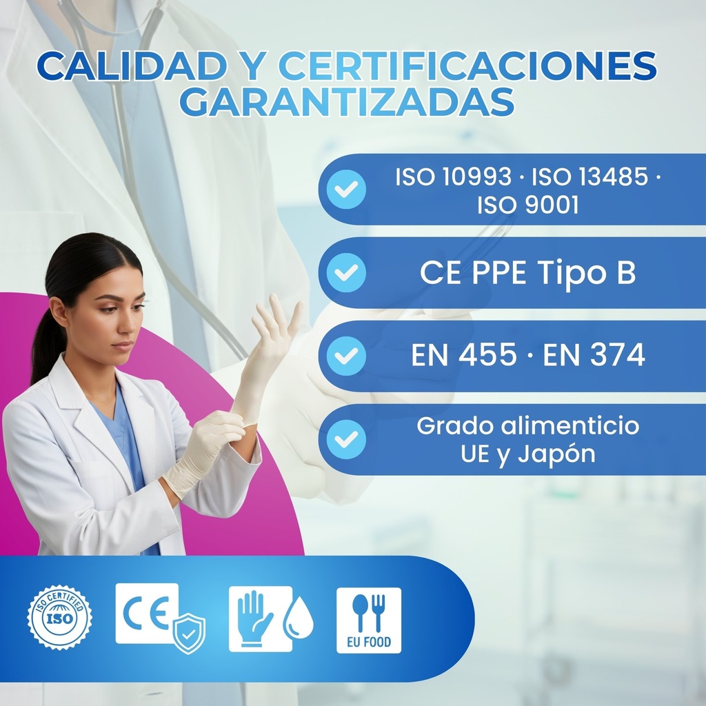 guantes resistentes para procedimientos largos