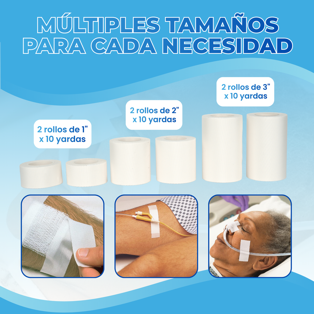 cinta médica transpirable para heridas