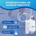 Bolsa recolectora de orina con válvula antirreflujo grado médico