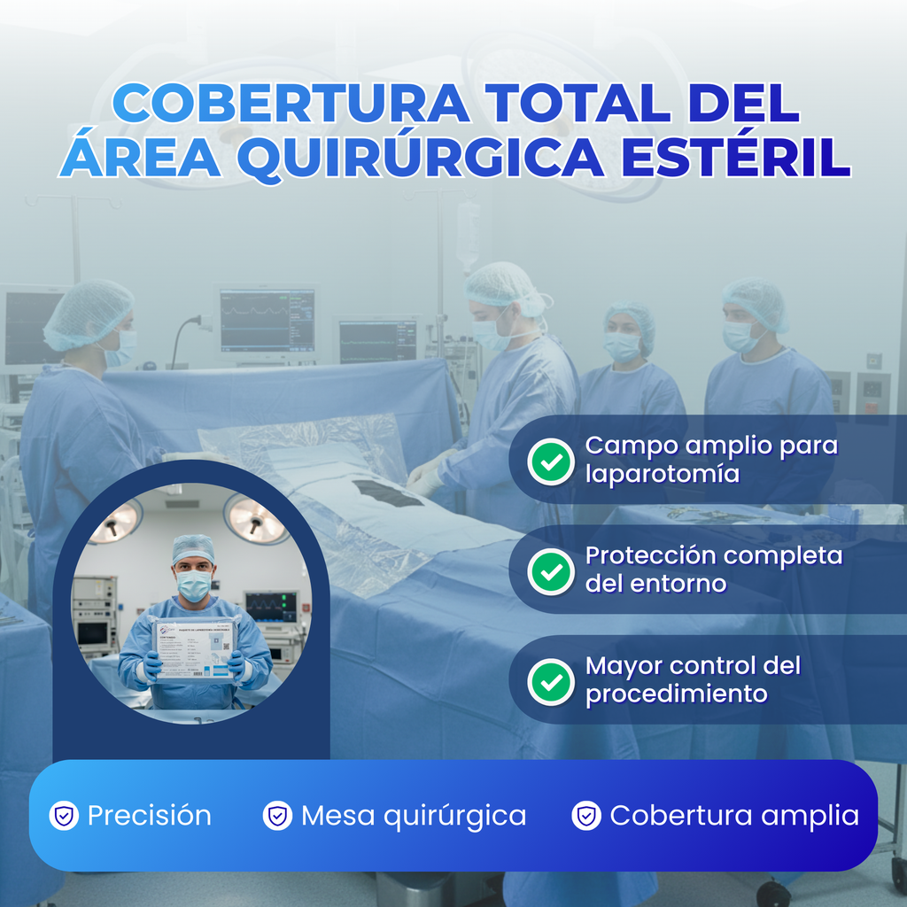 Venta de paquetes quirúrgicos laparotomía hospitalarios