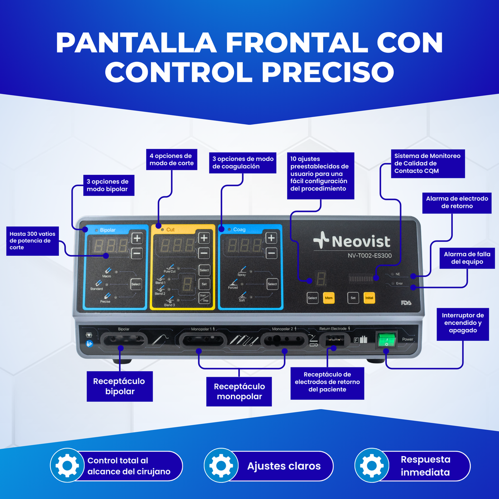 Electrobisturí quirúrgico para licitaciones médicas y proyectos hospitalarios