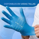guantes desechables nitrilo azul