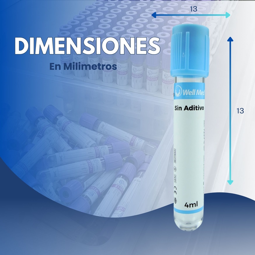 tubo tapa azul 4ml