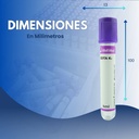 tubo morado para examen de sangre