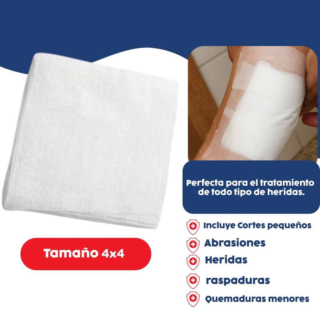 compresa de gasa estéril