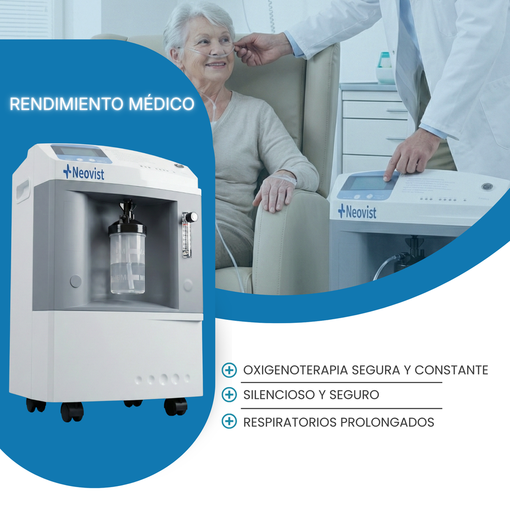 concentrador de oxígeno de alto flujo 10L