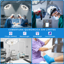 lámpara quirúrgica para clínicas especializadas