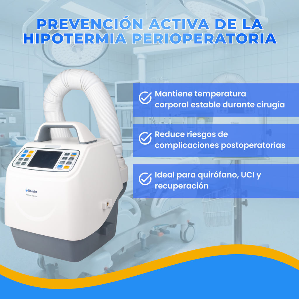 equipo médico para mantener la temperatura corporal del paciente en cirugía