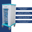 estación de trabajo móvil hospitalaria