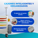 carro de paro equipado para respuesta inmediata en emergencias