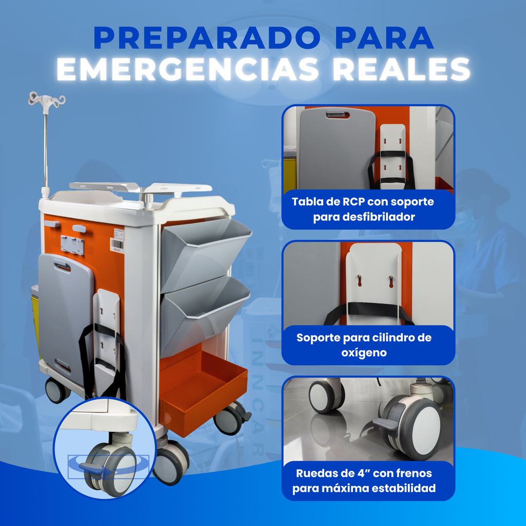 equipo esencial para UCI y salas de emergencia