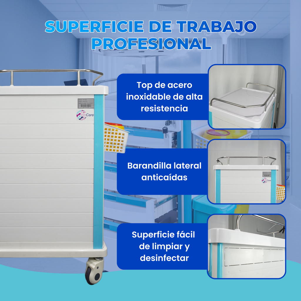 carro de emergencia médica profesional