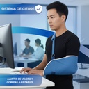 soporte para brazo fracturado azul