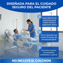 cama hospitalaria eléctrica con sistema motorizado de 3 funciones