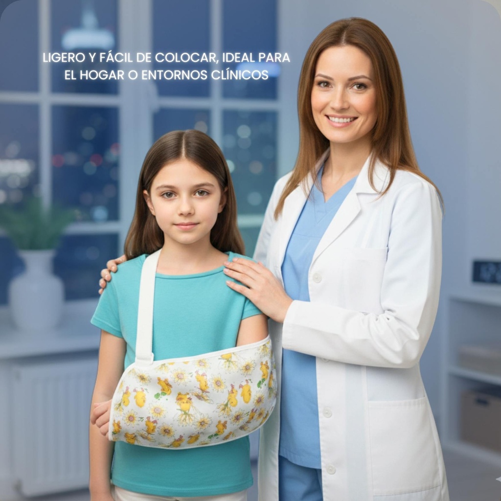 aparato para sostener brazo niña