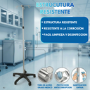 Soporte para suero médico con ruedas