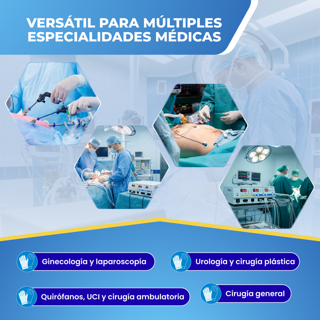 equipo de electrocirugia monopolar y bipolar para quirofano