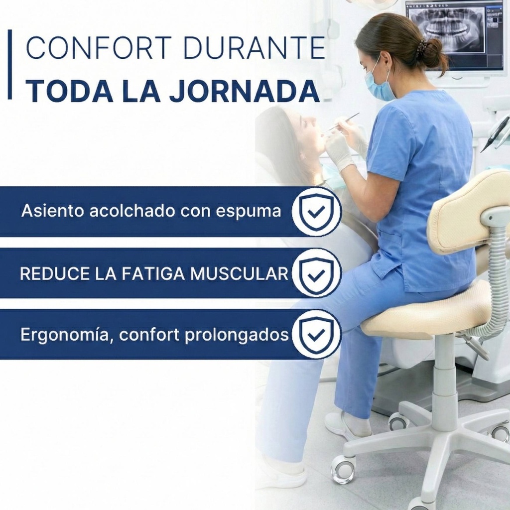 taburete para odontologo con ruedas
