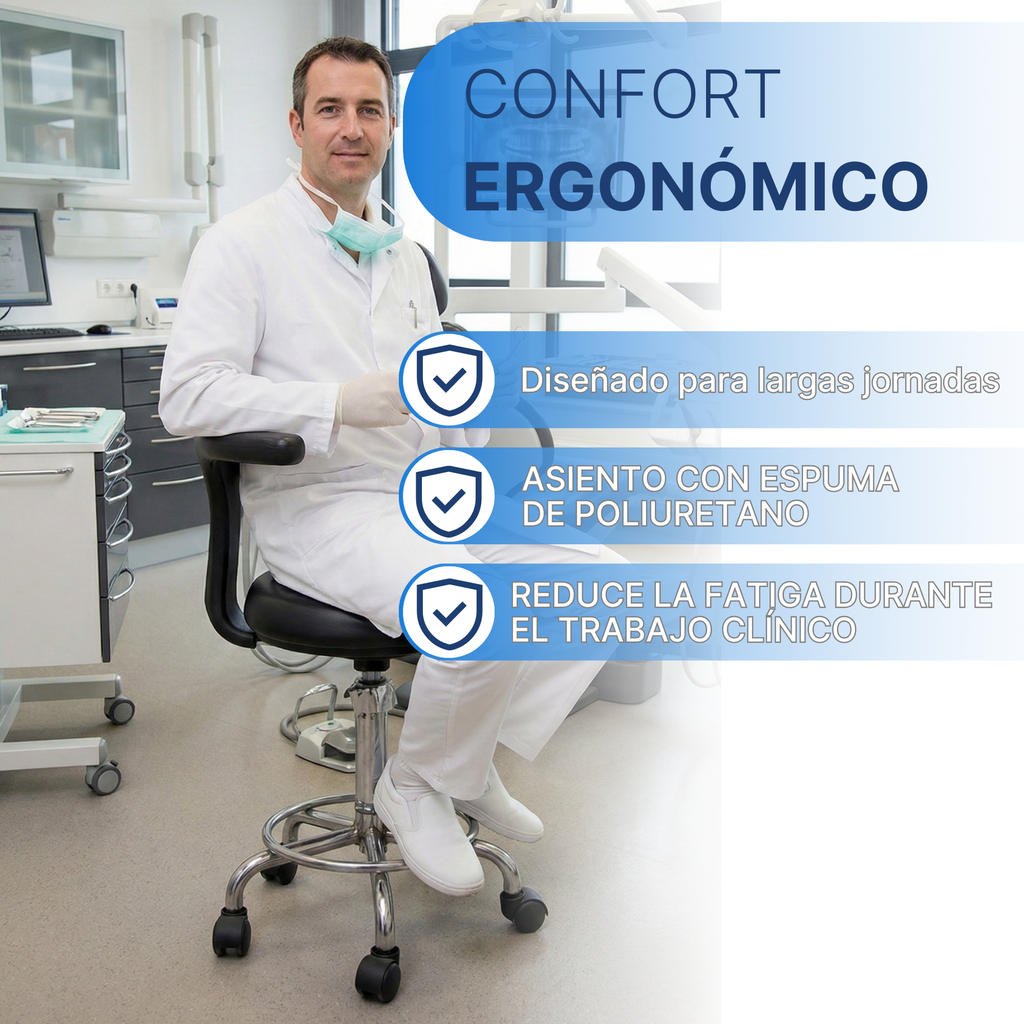 taburete dental profesional para consultorio