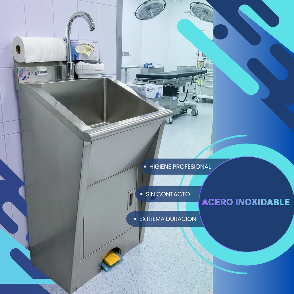 Lavamano Quirugico de una Boca Accionado Por Pie InnCare