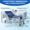 cama hospitalaria ajustable para pacientes