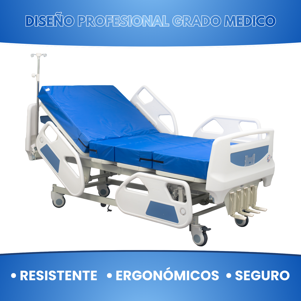 Cama hospitalaria manual económica para centros de salud