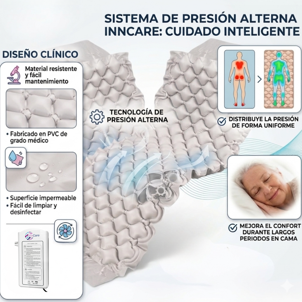 colchón antiescaras para paciente encamado