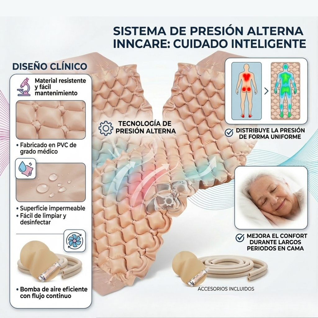 colchón antiescaras para paciente encamado