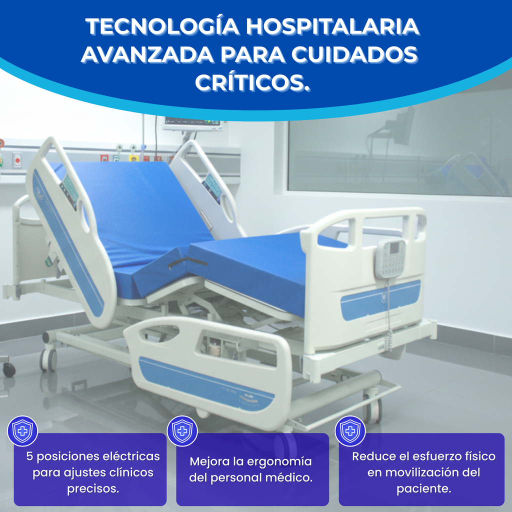 Cama hospitalaria eléctrica para recuperación postoperatoria