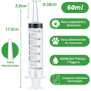 Jeringa 60 ml sin aguja para alimentación enteral y uso hospitalario