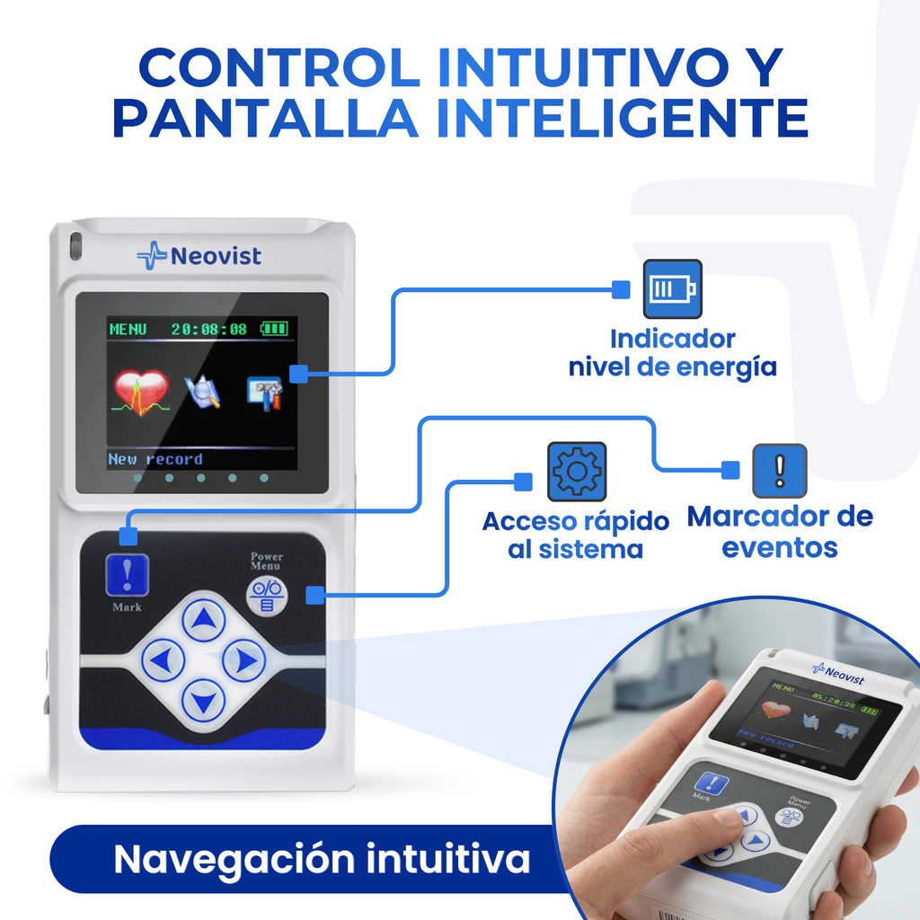 aparato para estudio de presión arterial ambulatorio