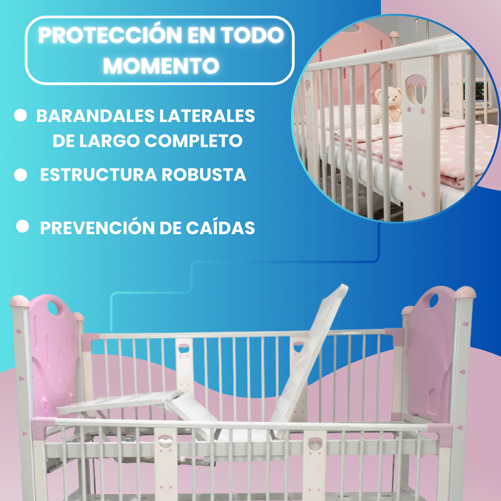 cuna hospitalaria completa para clínica maternidad