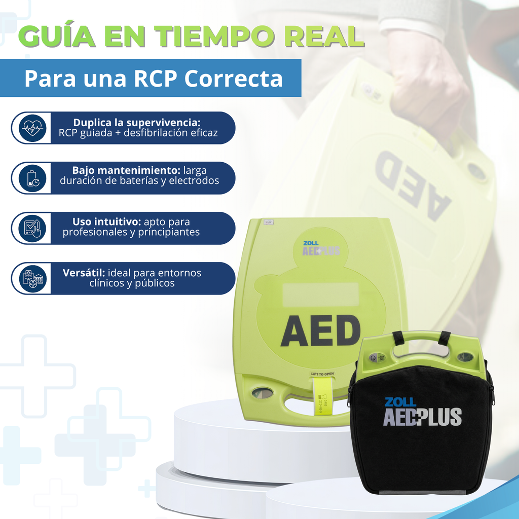 equipo de desfibrilación con RCP guiada en tiempo real