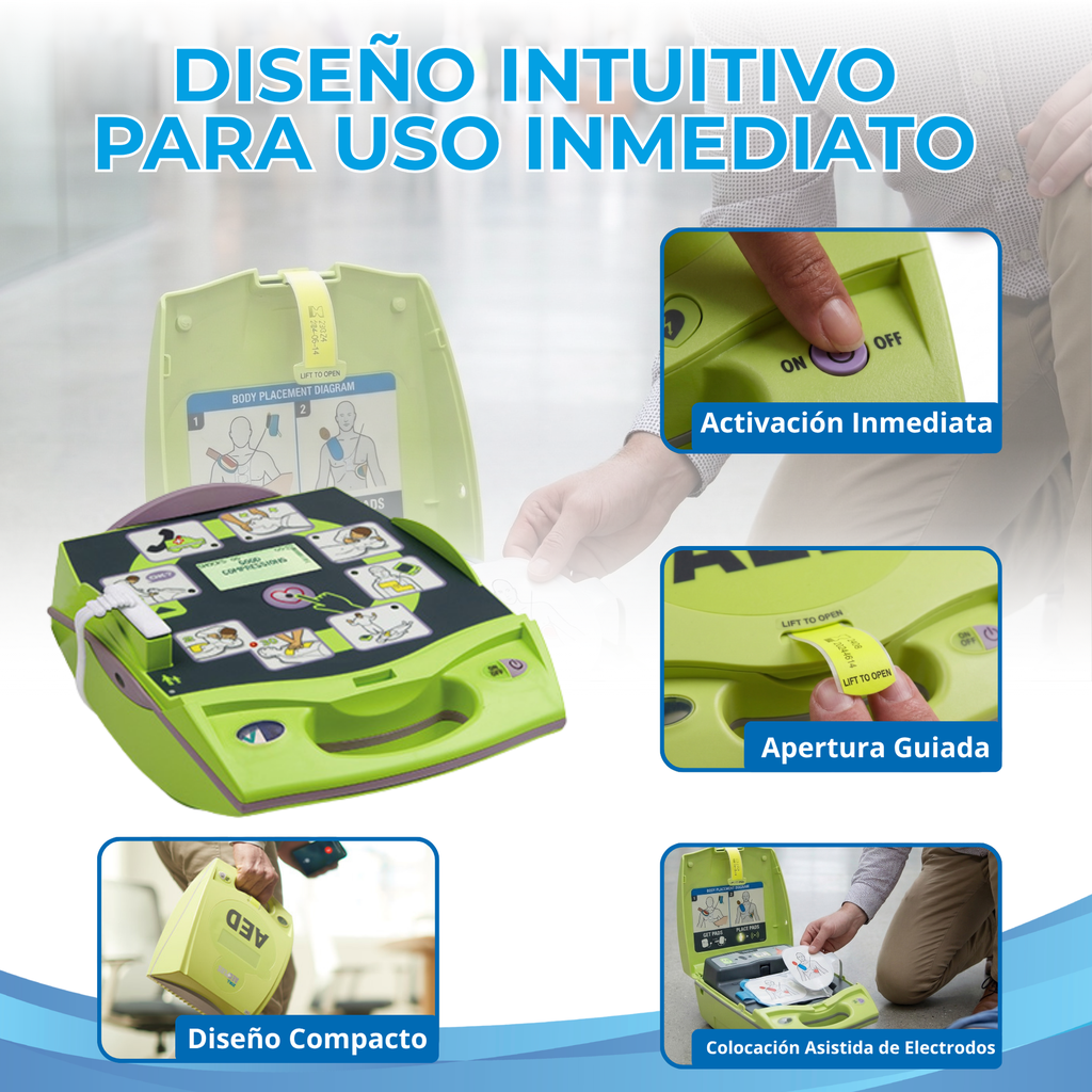 monitor de ritmo cardíaco con desfibrilación automática