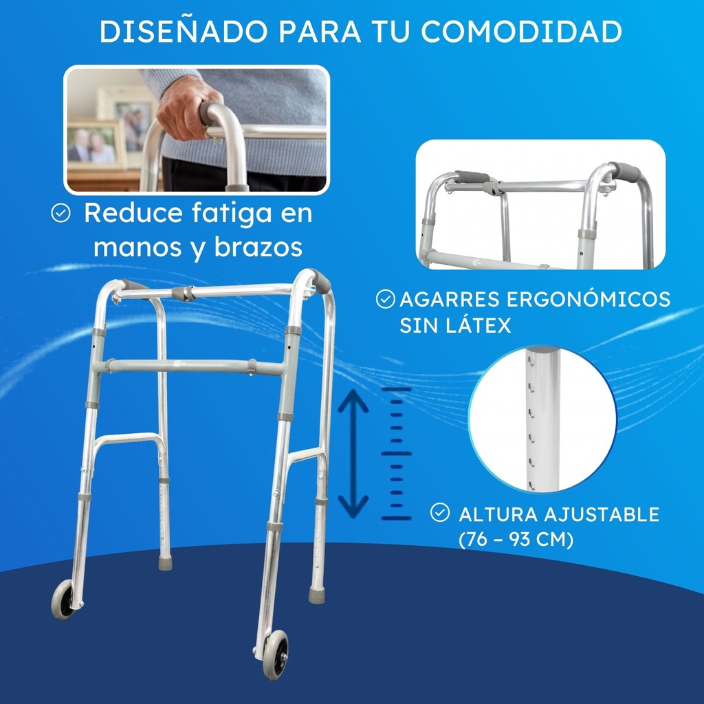 andador ortopédico con ruedas