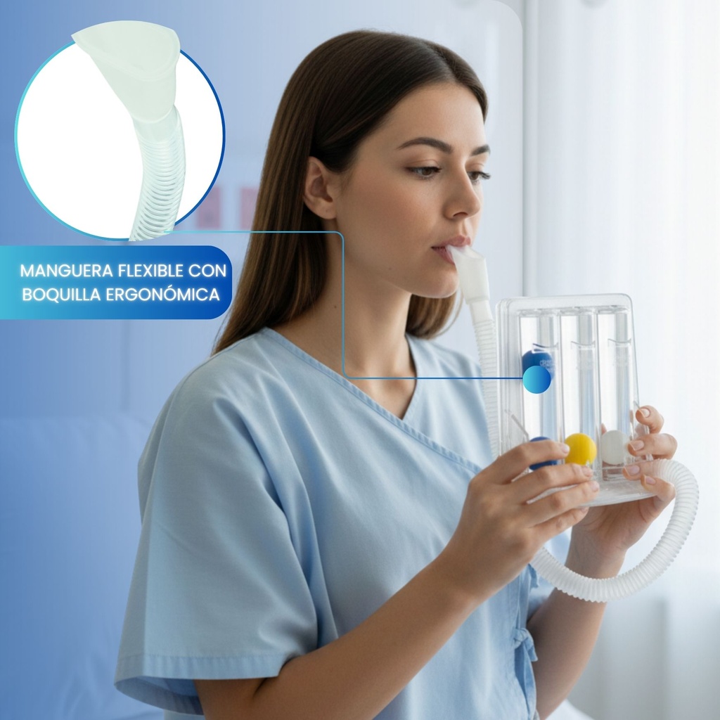 Dispositivo para mejorar capacidad pulmonar post cirugía