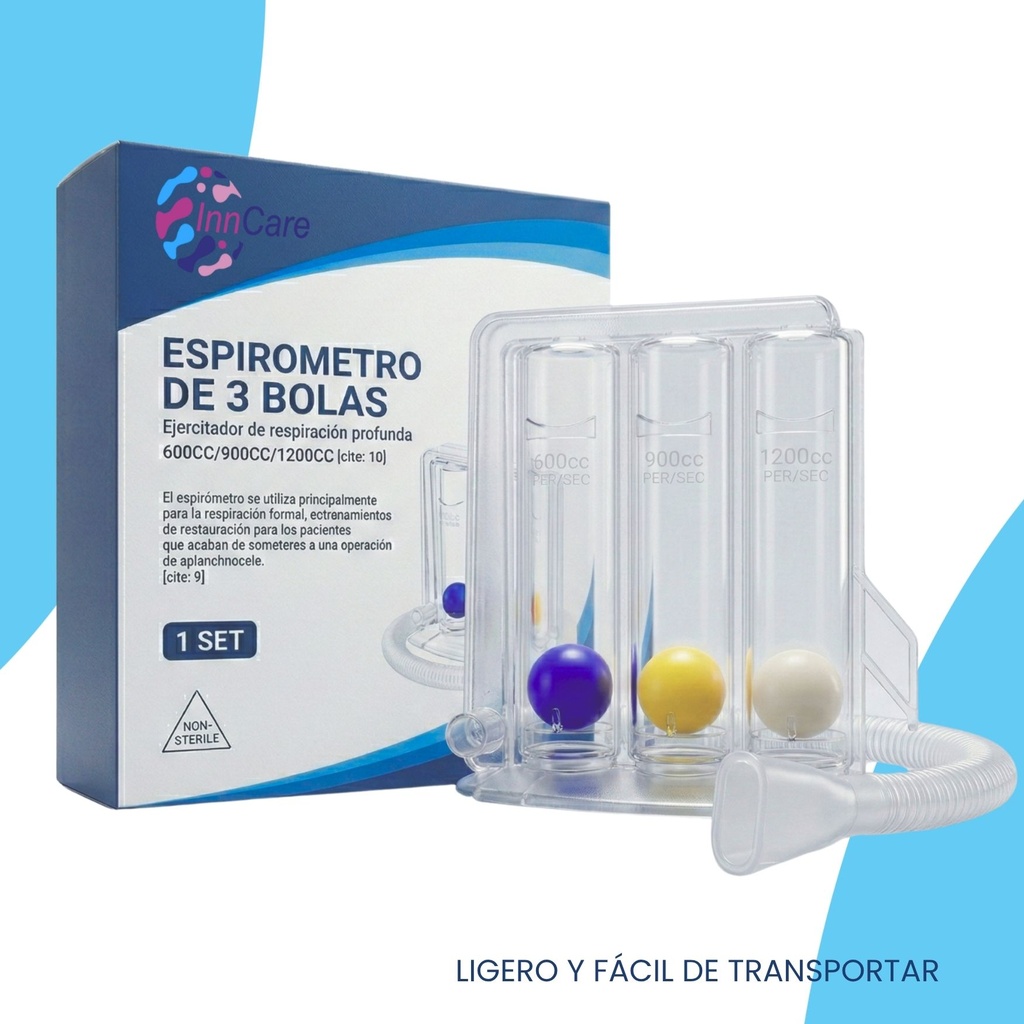 Aparato para ejercicios respiratorios pulmones débiles