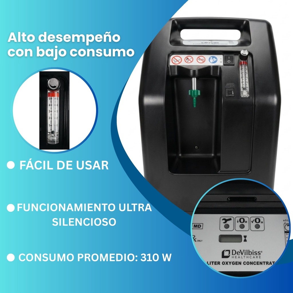 concentrador flujo ajustable