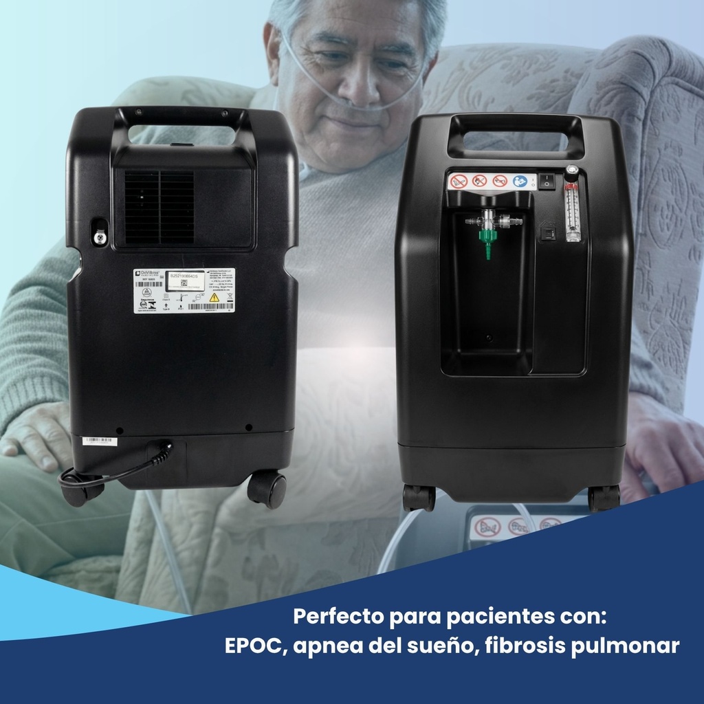 concentrador con flujómetro