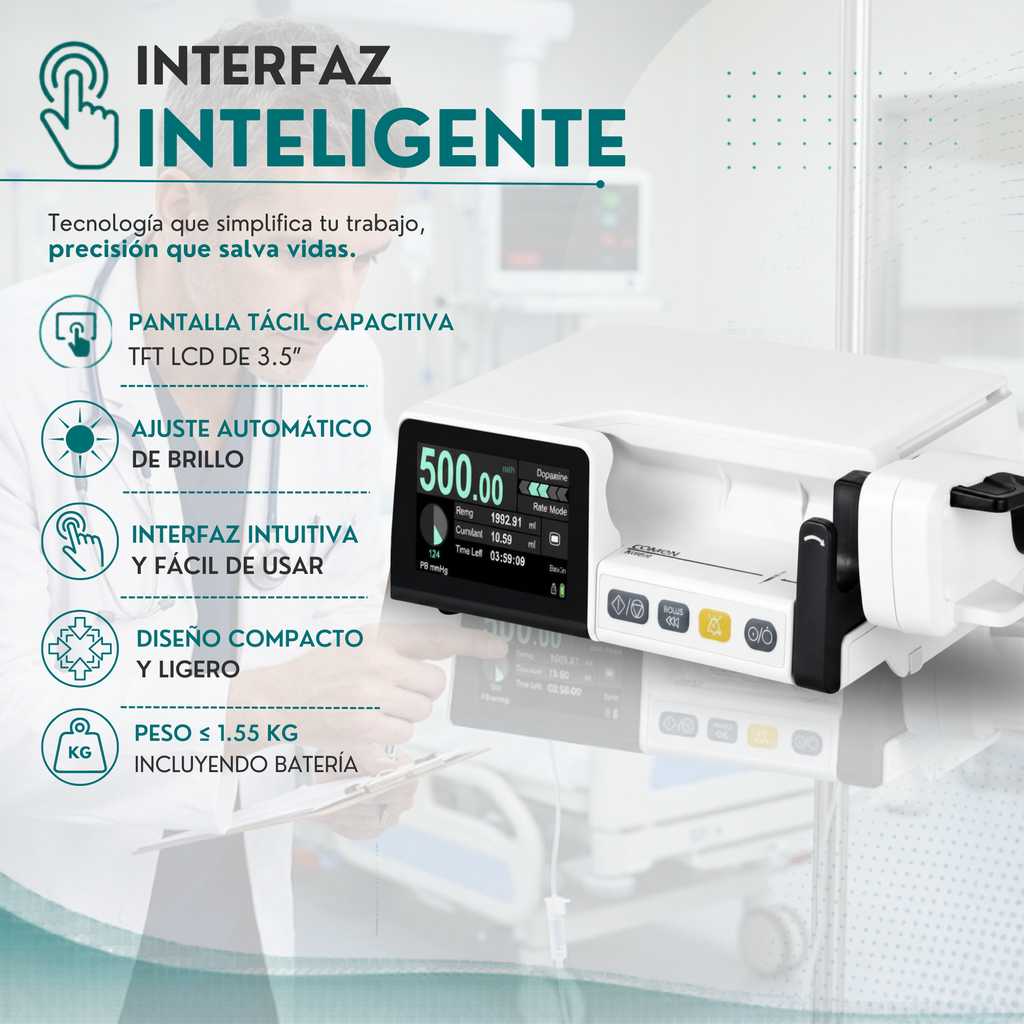 Bomba de Infusión de Jeringa Comen