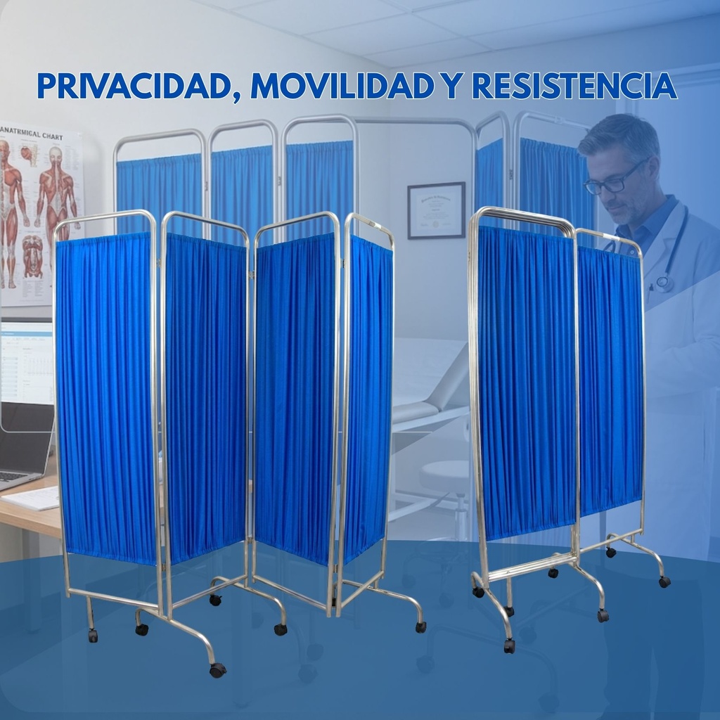 Mampara de 4 Cuerpos InnCare 