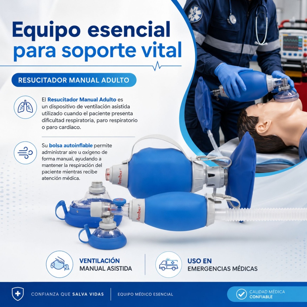 Resucitador Manual (Ambu Adulto)