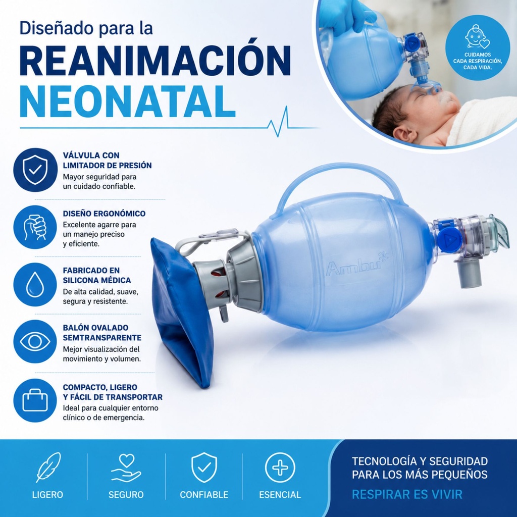 Resucitador Manual (Ambu Neonatal)