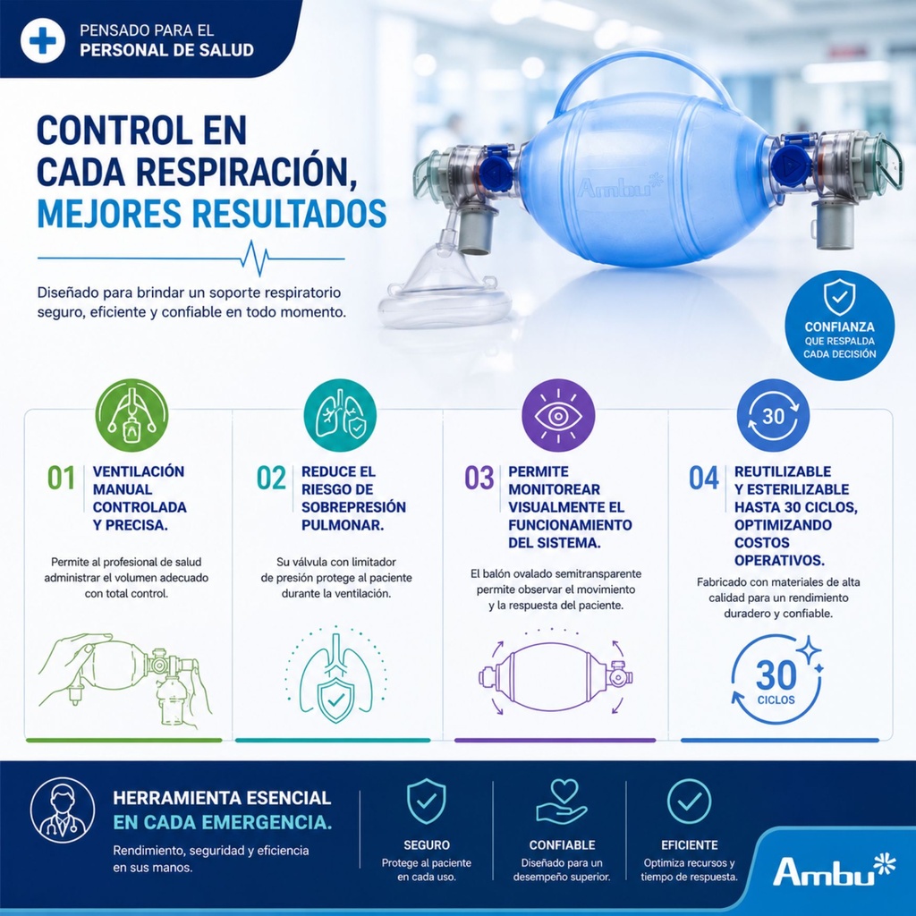 Resucitador Manual (Ambu Neonatal)