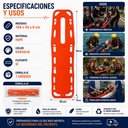 Tabla de Rescate Rígida Color Naranja
