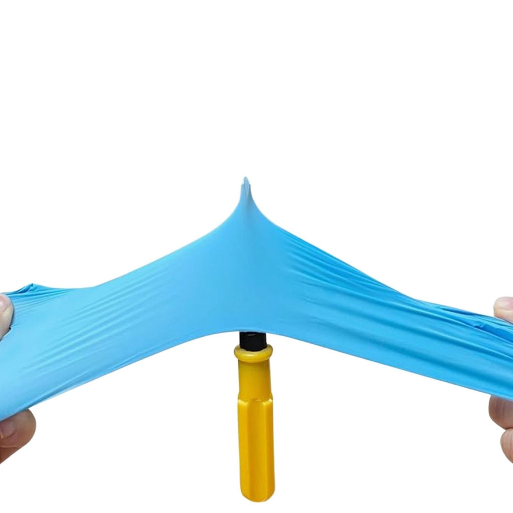 Guante desechable azul