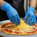 guante azul para medicos