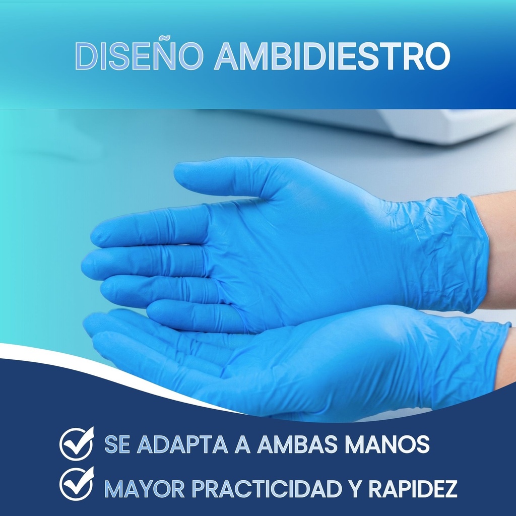 guantes médicos de nitrilo